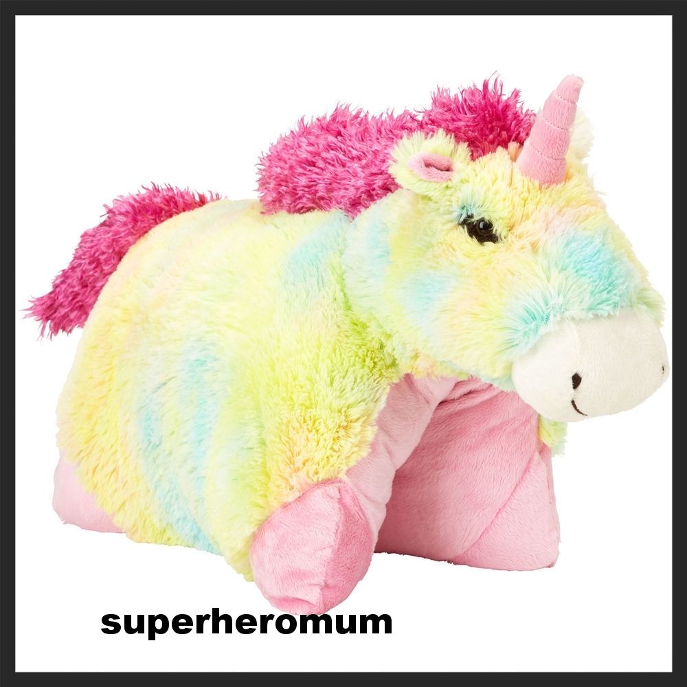 rainbow unicorn pillow pet