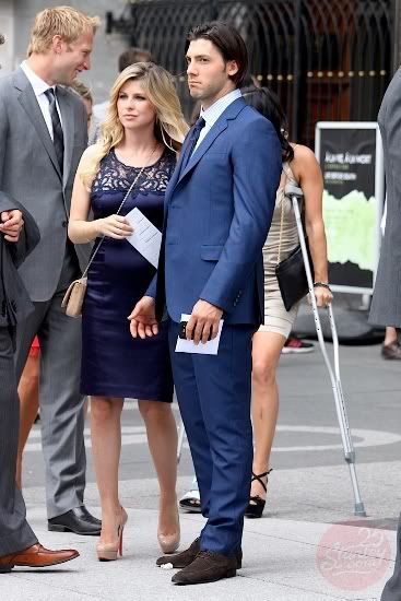 Kris Letang at Fleury’s wedding.