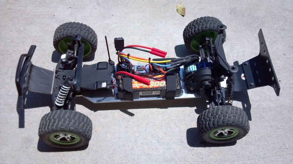 traxxas slash mid motor chassis