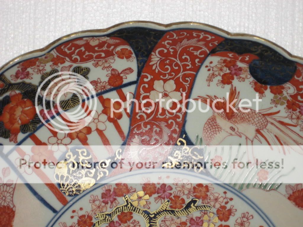 BIG JAPANESE GILD IMARI PORCELAIN PLATE  