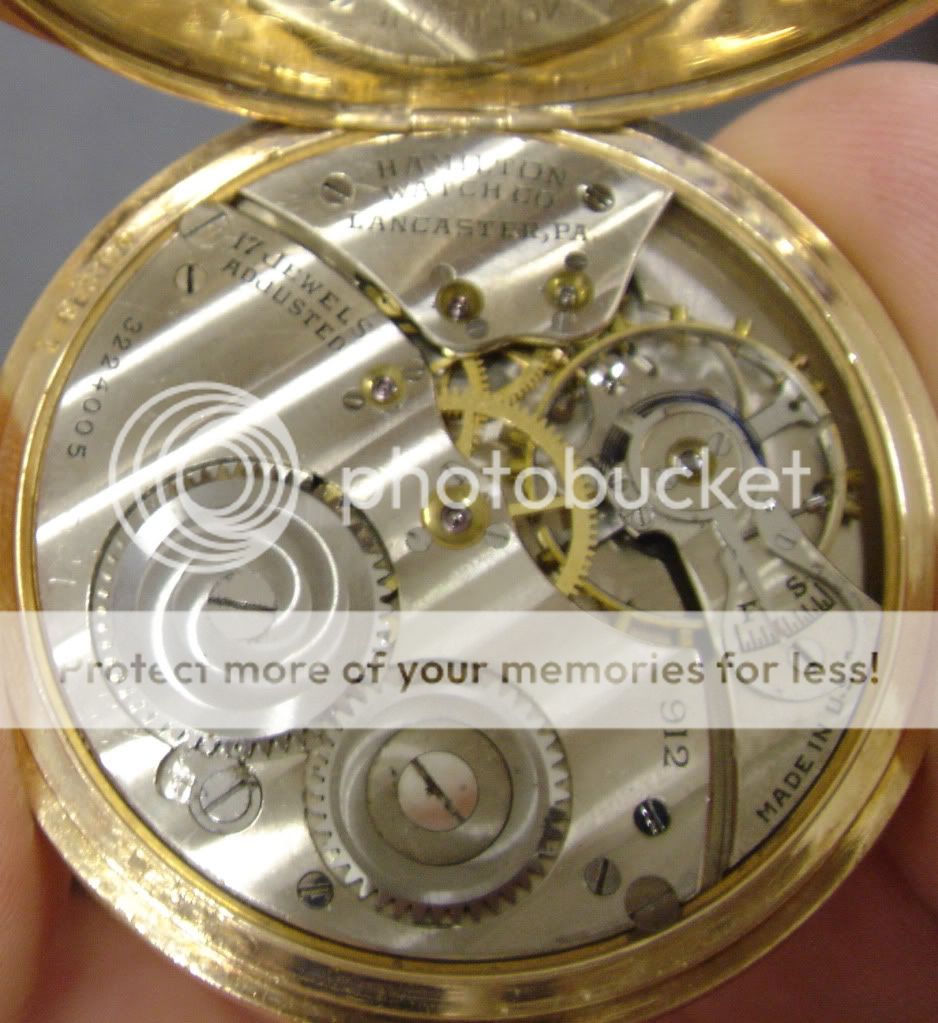 Hamilton 14K Gold Filled Pocket Watch  