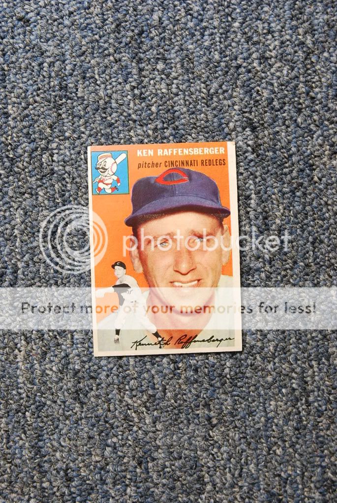 Ken Raffensberger, Cincinnati Redlegs Card, 1954