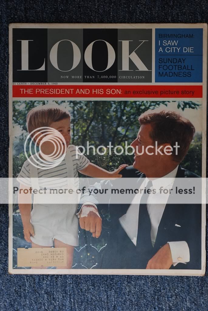 Look Magazine   JFK   The President And His Son  