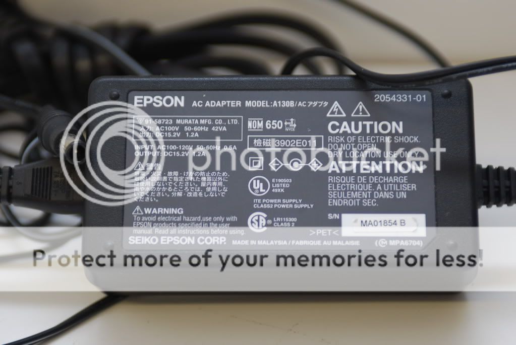 Epson AC Adapter, Model A130B  