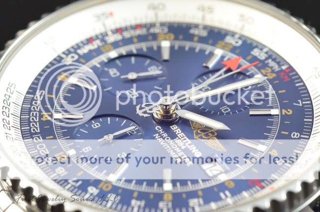 MENS BREITLING NAVITIMER WORLD GMT CHRONOGRAPH AUTOMATIC WATCH A24322 