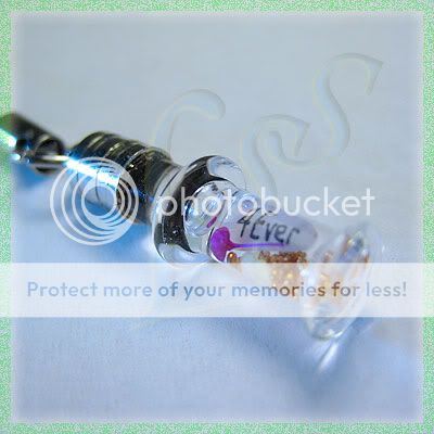 Personalized Name on Rice Jewelry Charm Phone Strap  